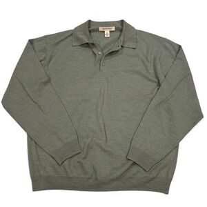 Pronto-uomo extra fine merino wool polo sweater